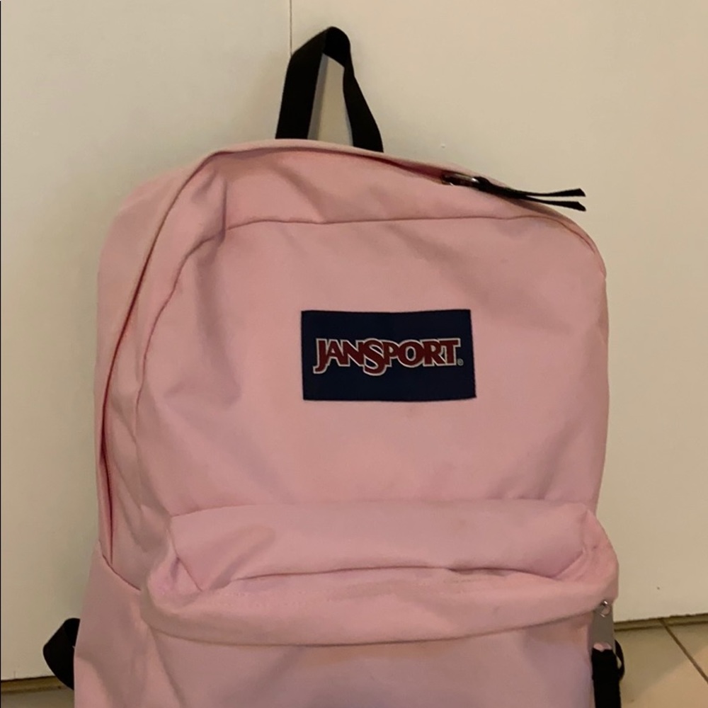Pink Jansport superbreak backpack!